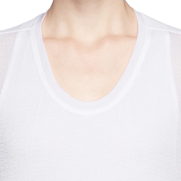 Helmut Lang White 'Swift' Drape Back Dress - Picture 6 of 13